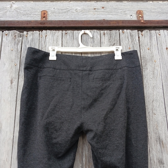 Cabi 547 Lean Trouser Cigarette Pants Ponte Charcoal Gray Slim Leg Size 12 - Picture 4 of 6